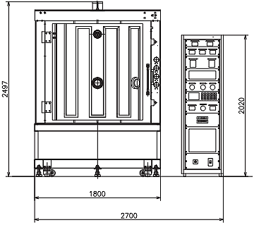 Front view drawing image