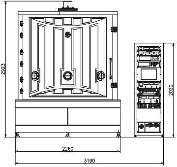 Front view drawing image