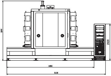 Front view drawing image